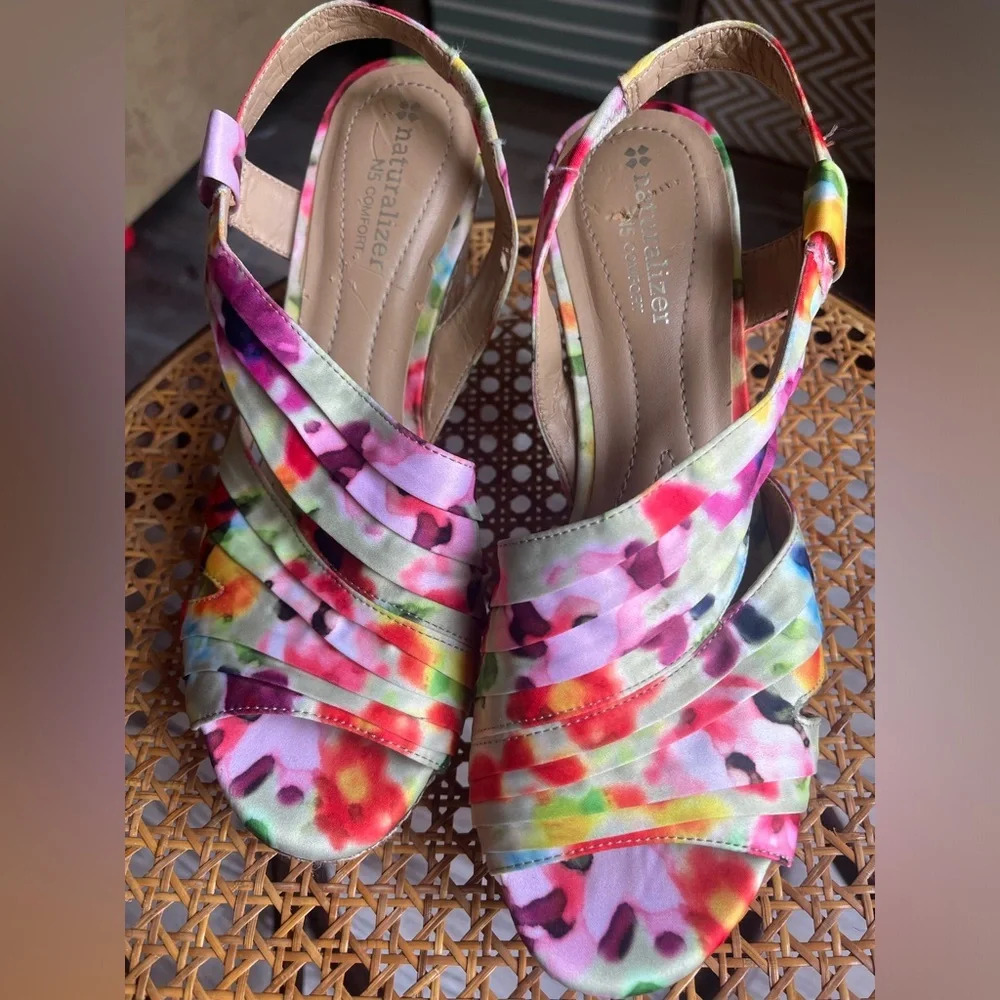 Naturalizer Multicolor Strappy Wedges